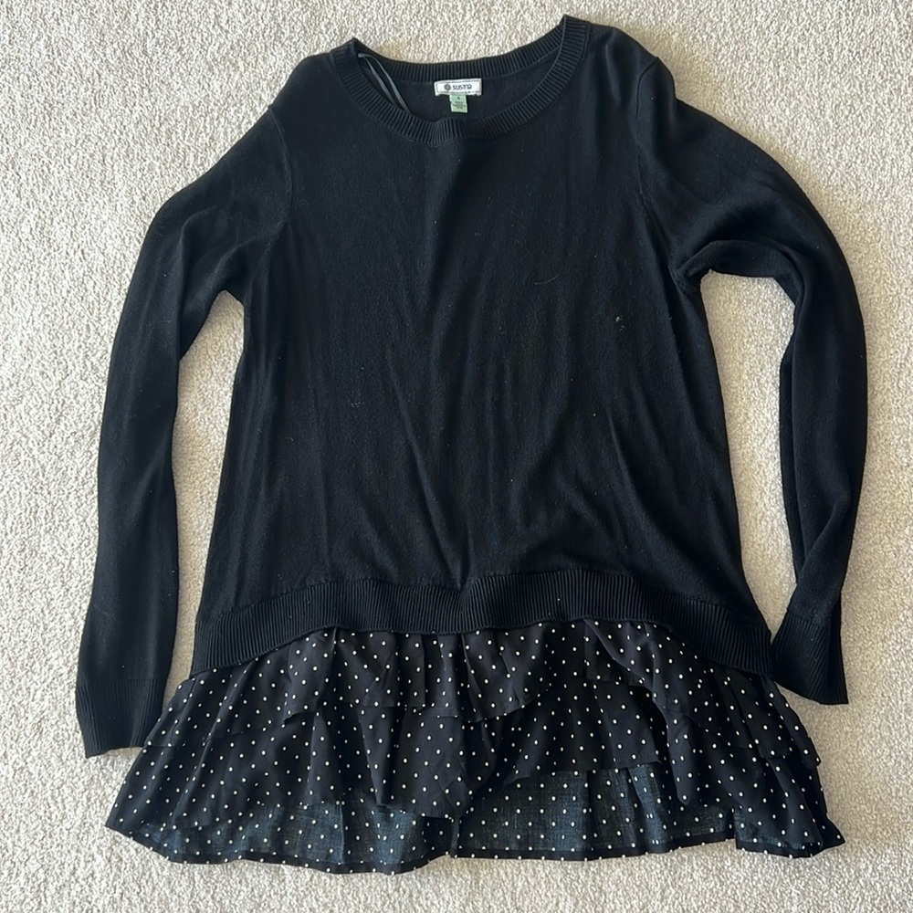 Susina sweater with skirt detail